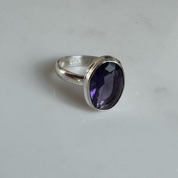 NWOT Sundance Amethyst Sky Ring, Amethyst, Sterling Silver - Picture 2 of 6